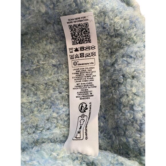 Asos Design Knit High Neck Fluffy Yarn Wool Sweater Workwear Winter Soft Comfort - Picture 7 of 11